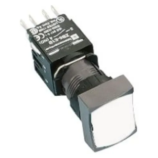 Schneider Electric Harmony XB6 Series Illuminated Push Button, Panel Mount, 16mm Cutout, SPDT, IP65 - XB6CE1B5B product image