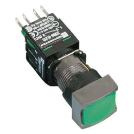 Schneider Electric Harmony XB6 Series Illuminated Push Button, Panel Mount, 16mm Cutout, SPST, IP65 - XB6DF3B1B product image