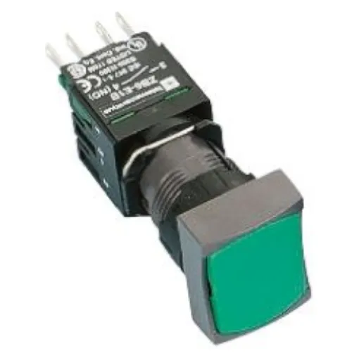Schneider Electric Harmony XB6 Series Illuminated Push Button, Panel Mount, 16mm Cutout, SPST, IP65 - XB6CF3B1B product image