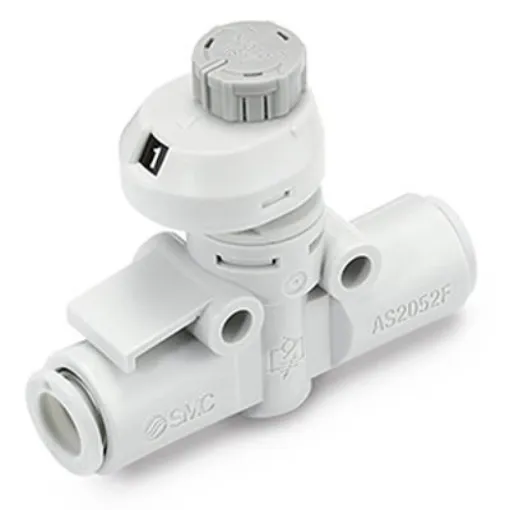 SMC AS4 Series Threaded Pneumatic Silencer & Exhaust Restrictor Function Fitting, R 1/2 Inlet Port, 12mm Tube Inlet - AS4002FS-12 product image