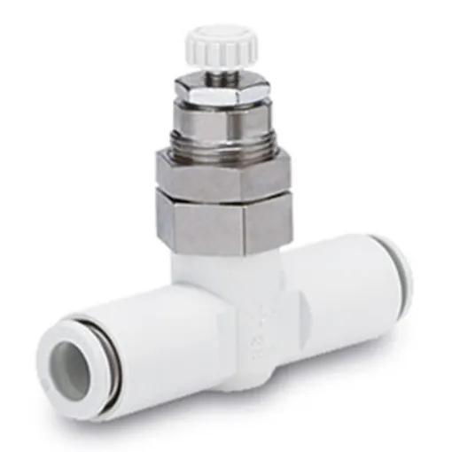 SMC AS Series Tube Speed Controller, 8mm Tube Inlet Port x 8mm Tube Outlet Port, AS3001F-08-3 product image