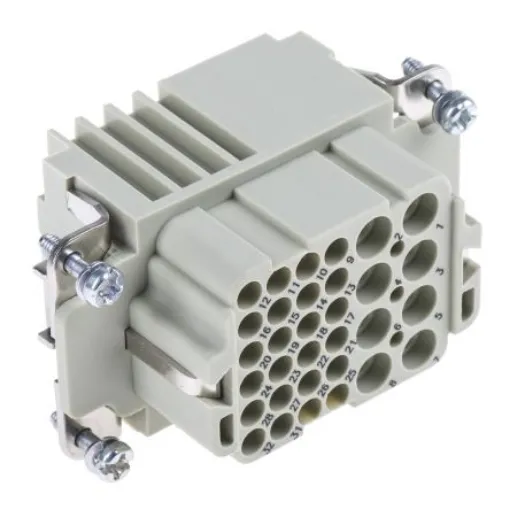 HARTING Heavy Duty Power Connector Insert, 16A, Female, Han Com, Han HSC, Han K Series, 32 Contacts - 09380323101 product image
