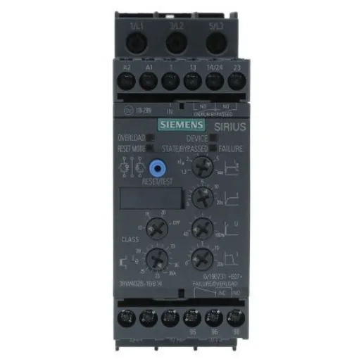 Siemens SIRIUS 3RW Soft Starter, , 18.5 kW, 480 V ac, 3 Phase, IP20 - 3RW4028-1BB14 product image