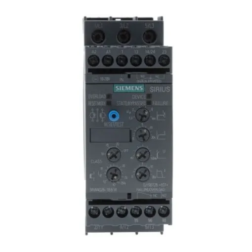 Siemens SIRIUS 3RW Soft Starter, , 11 kW, 480 V ac, 3 Phase, IP20 - 3RW4026-1BB14 product image