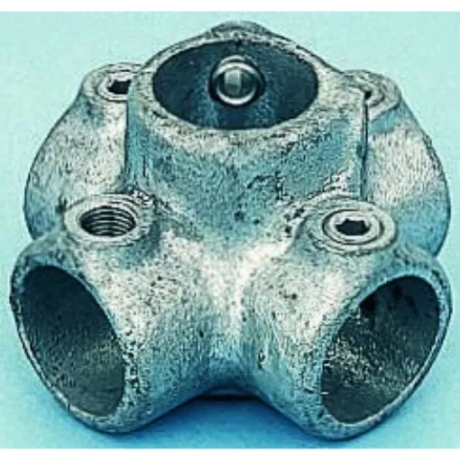 RS PRO 4-Way Connector, Connecting Component, Strut Profile Type 1, Round Tube Size Type 1 - 4244614 product image