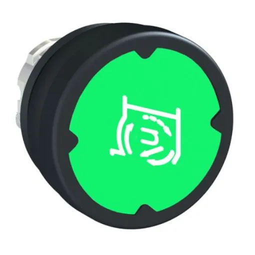 Schneider Electric ZB4B Series Blue Spring Return Push Button Head, 22mm Cutout, IP66, IP67, IP69K - ZB4BC38067RA product image