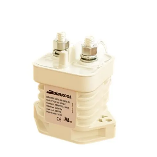 Durakool DEVR20 Contactor, 12 V dc Coil, 1-Pole, 200 A, 5 W, NO, 1 kV dc - DEVR20-5081-S8-D012-R1/3 product image