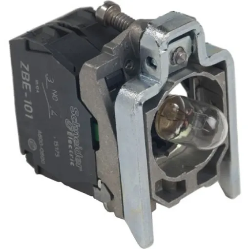Schneider Electric ZB4B Series Light Block for Use with For Control Station And Enclosures, 24V, 1NO - ZB4BW06124 product image