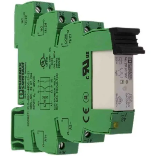 Phoenix Contact PLC-RSC- 48DC/21-21 Series Interface Relay, DIN Rail Mount, 48V dc Coil, DPDT, 2-Pole - 2967248 product image