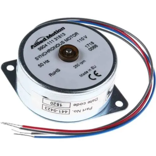 McLennan 9904 Reversible Synchronous AC Motor, 1.8 W, 1 Phase, 24 Pole, 110 V, Flange Mount Mounting - 9904 111 31813 product image