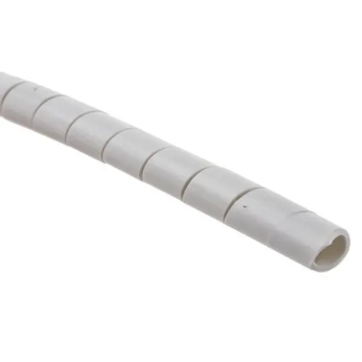 HellermannTyton Spiral Wrap, I.D 9mm, 100mm polyethylene (PE) SBPE Series - 161-41202 SBPE9-PE-GY product image