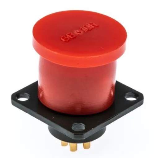 Amphenol Limited, 62GB 6 Way Box Mount MIL Spec Circular Connector ReceptacleOlive, Pin Contacts,Shell Size 10, Bayonet - 62GB-12E10-06PN product image