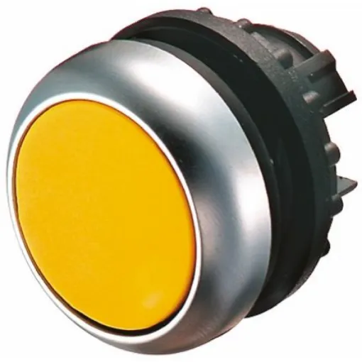 Eaton RMQ Titan M22 Series Yellow Illuminated Momentary Push Button Head, 22mm Cutout, IP69K - 78639214 M22-DL-Y+M22-A+M22-LED230-W product image