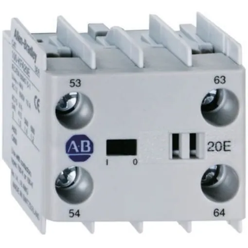 Allen Bradley Auxiliary Contact Block, 4 Contact, 4NO, Snap-On 100K - 100-KFC40 product image
