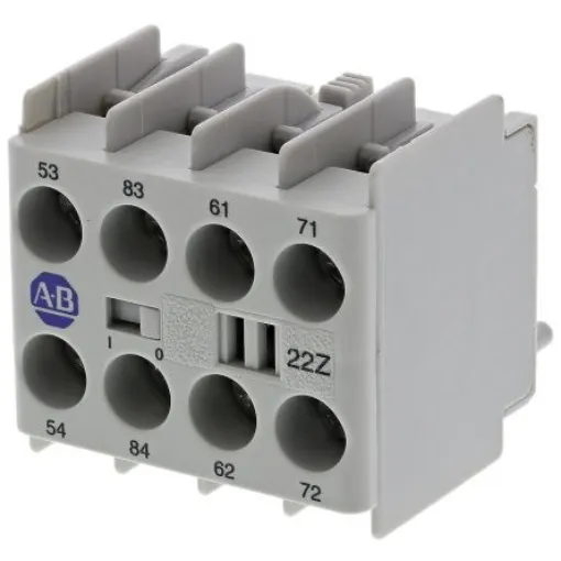 Allen Bradley Auxiliary Contact Block, 4 Contact, 2NC + 2NO, Snap-On 100K - 100-KFA22Z product image