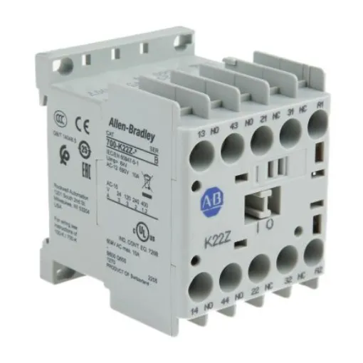 Allen Bradley 700 Series 700K Contactor, 230 V ac Coil, 4-Pole, 10 A, 2NC, 690 V ac - 700-K22Z-KF product image
