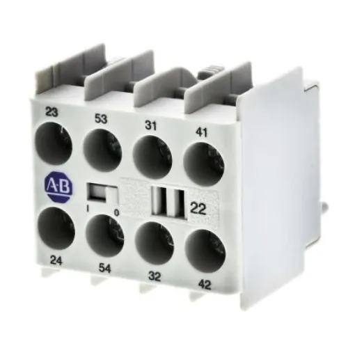 Allen Bradley Auxiliary Contact Block, 4 Contact, 2NC + 2NO, Snap-On 100K - 100-KFC22 product image