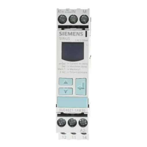 Siemens Current Monitoring Relay, 1 Phase, SPDT, DIN Rail - 3UG4621-1AW30 product image