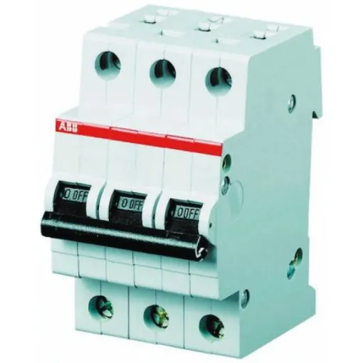 ABB System Pro M Compact S200M MCB, 3P, 1A Curve C, 440V AC, 10 kA Breaking Capacity - 2CDS273001R0014  S203M-C1 product image