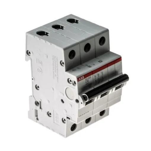 ABB Compact Home SH200 MCB, 3P, 6A Curve C, 440V AC, 6 kA Breaking Capacity - 2CDS213001R0064  SH203-C6 product image
