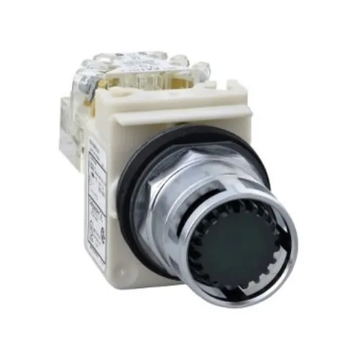 Schneider Electric Harmony 9001K Series Illuminated Push Button, Panel Mount, 30mm Cutout, SPDT, IP66 - 9001K3L38LGGH13 product image