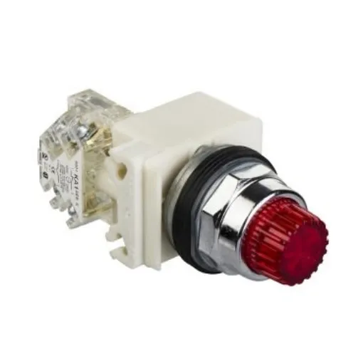 Schneider Electric Harmony 9001K Series Illuminated Push Button, Panel Mount, 30mm Cutout, SPDT, IP66 - 9001K2L35LRRH13 product image