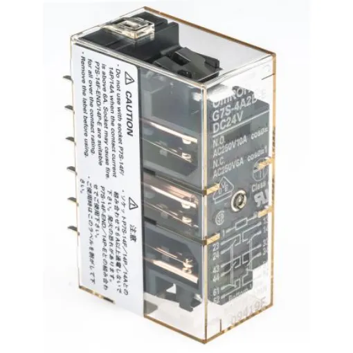 Omron PCB Mount Force Guided Relay, 24V dc Coil Voltage, 6 Pole, 4PST, DPST - G7S-4A2B-E DC24 product image