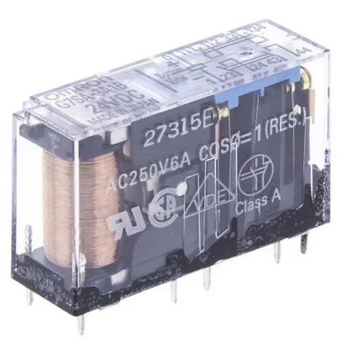 Omron PCB Mount Force Guided Relay, 24V dc Coil Voltage, 4 Pole, 3PST, SPST - G7SA-3A1B DC24 product image