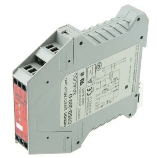 Omron G9SB Emergency Stop Safety Relay, 24V ac/dc, Dual-Channel, 2 Safety Contacts - G9SB-200-D AC/DC24 product image