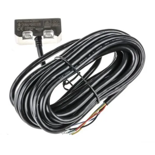 Omron F3S-TGR-N_R Series Magnetic Non-Contact Safety Switch, 24V dc, Stainless Steel Housing, NO/2NC, 5m Cable - F3S-TGR-NSMR-21-05 product image