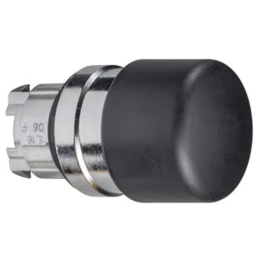 Schneider Electric Harmony XB4 Series Black Spring Return Push Button Head, 22mm Cutout, IP66, IP69K - ZB4BC24 product image