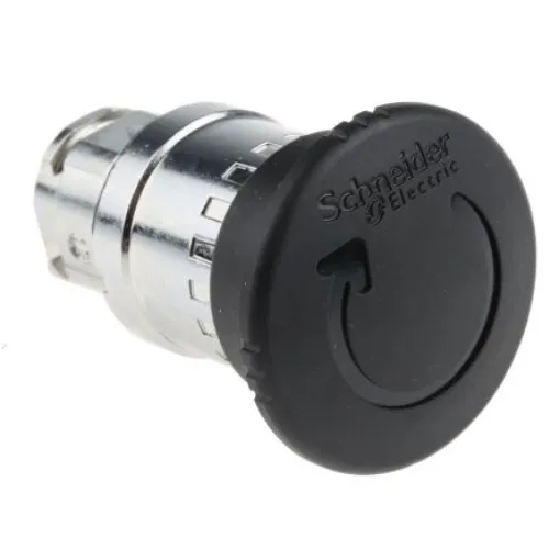 Schneider Electric Harmony XB4 Series Black Turn to Release Push Button Head, 22mm Cutout, IP66, IP67, IP69K - ZB4BS52 product image