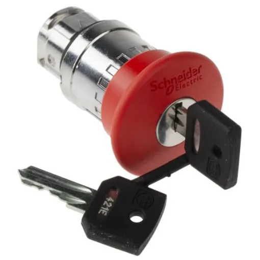 Schneider Electric Harmony XB4 Series, Key Release, Emergency Stop Push Button Head - ZB4BS94412 product image