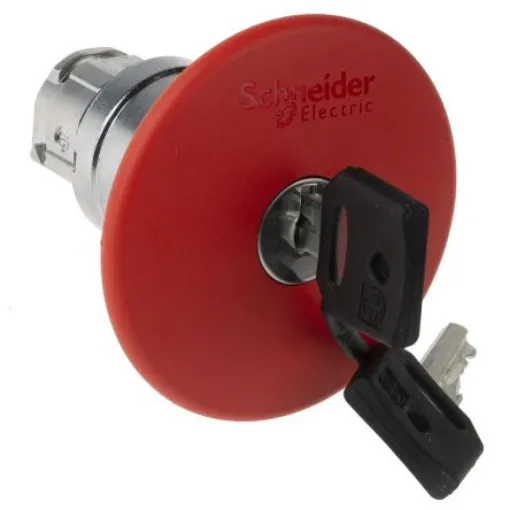 Schneider Electric Harmony XB4 Series, Key Release, Emergency Stop Push Button Head - ZB4BS964 product image