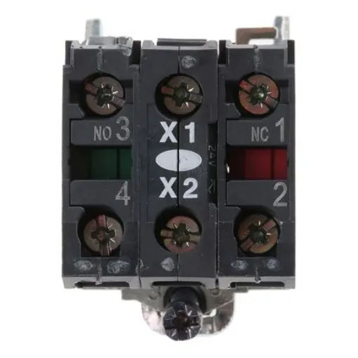 Schneider Electric Harmony XB4 Series Contact & Light Block, 24V ac/dc, 1NO + 1NC - ZB4BW0B15 product image
