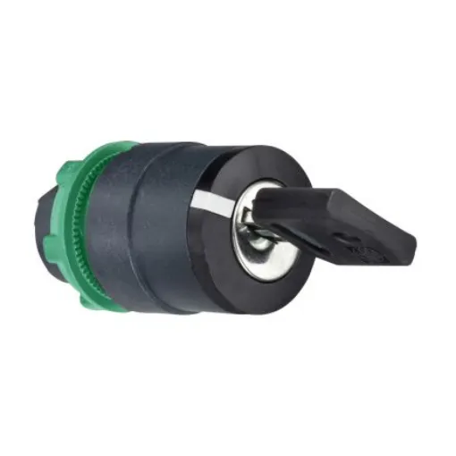 Schneider Electric Harmony XB5 2-position Key Switch Head, Latching, 22mm Cutout - ZB5AG2D product image