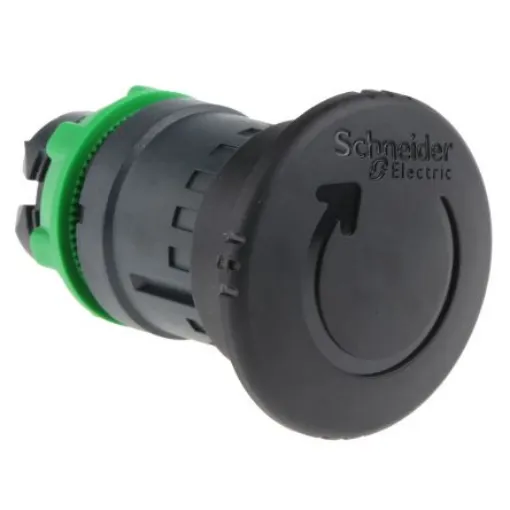 Schneider Electric Harmony XB5 Series Black Turn to Release Push Button Head, 22mm Cutout, IP66, IP67, IP69K - ZB5AS52 product image