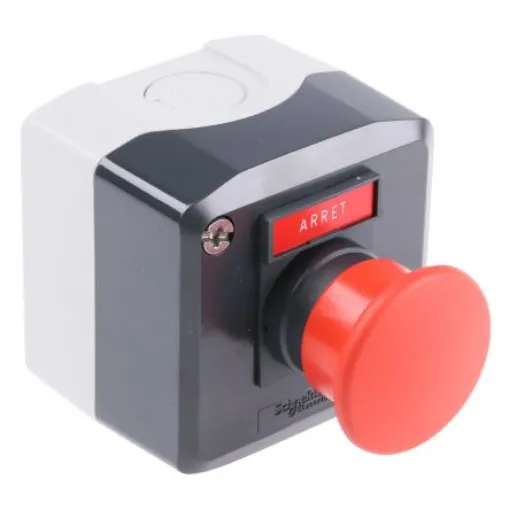 Schneider Electric Spring Return Enclosed Push Button, Polycarbonate, Red, IP66, IP67, IP69K - XALD164 product image