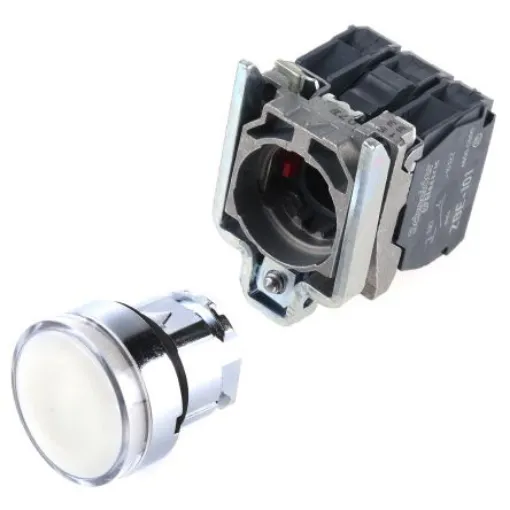 Schneider Electric Harmony XB4 Series Illuminated Push Button, Panel Mount, 22mm Cutout, SPDT - XB4BW3165 product image