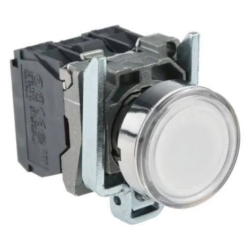 Schneider Electric Harmony XB4 Series Illuminated Push Button, Panel Mount, 22mm Cutout, SPDT, IP66, IP67, IP69(IP69K) - XB4BW31B5 product image