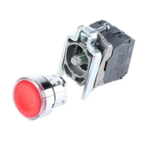 Schneider Electric Harmony XB4 Series Illuminated Push Button, Panel Mount, 22mm Cutout, SPDT - XB4BW34G5 product image
