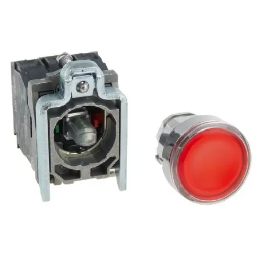 Schneider Electric Harmony XB4 Series Illuminated Push Button, Panel Mount, 22mm Cutout, SPDT, IP66, IP67, IP69(IP69K) - XB4BW34M5 product image