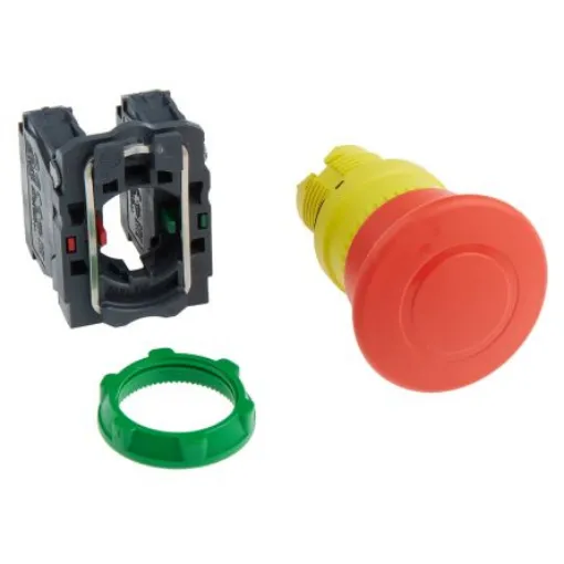 Schneider Electric Harmony XB5 Series Pull Release Emergency Stop Push Button, Panel Mount, 22mm Cutout, SPDT, IP66, - XB5AT845 product image