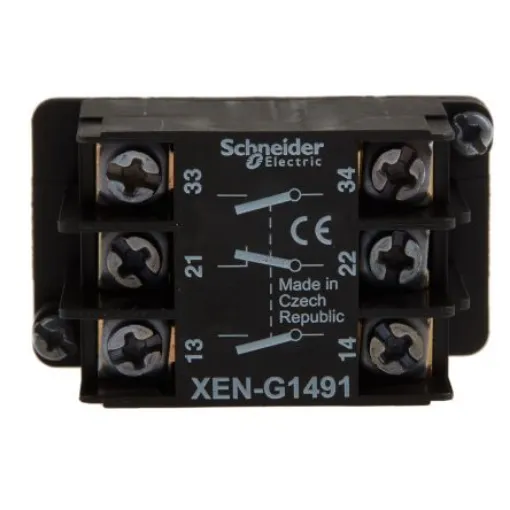 Schneider Electric XAC, XACA, XACA9 Series Contact Block, 2NO + 1NC - XENG1491 product image