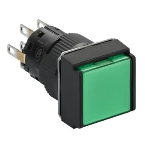 Schneider Electric Harmony XB6 Series Illuminated Push Button, Panel Mount, 16mm Cutout, DPDT, IP65 - XB6ECW3B2P product image