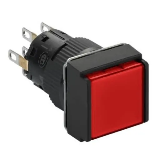 Schneider Electric Harmony XB6 Series Illuminated Push Button, Panel Mount, 16mm Cutout, DPDT, IP65 - XB6ECW4B2P product image