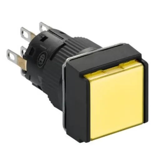 Schneider Electric Harmony XB6 Series Illuminated Push Button, Panel Mount, 16mm Cutout, DPDT, IP65 - XB6ECW5B2P product image