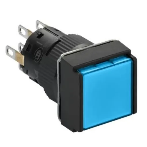 Schneider Electric Harmony XB6 Series Illuminated Push Button, Panel Mount, 16mm Cutout, DPDT, IP65 - XB6ECW6B2P product image
