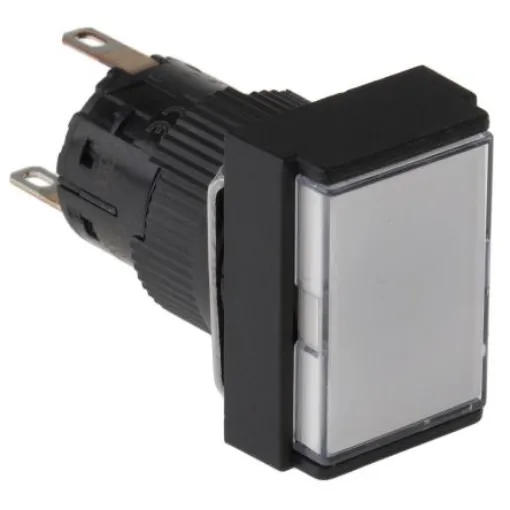 Schneider Electric Harmony XB6E Series Illuminated Push Button, Panel Mount, 16mm Cutout, SPDT, IP65 - XB6EDW1B1P product image