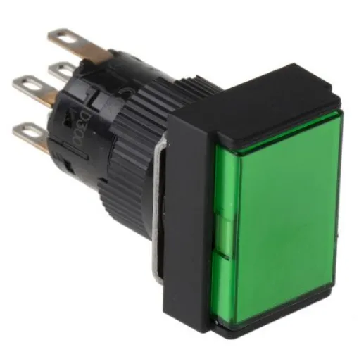 Schneider Electric Harmony XB6E Series Illuminated Push Button, Panel Mount, 16mm Cutout, DPDT, IP65 - XB6EDW3B2P product image